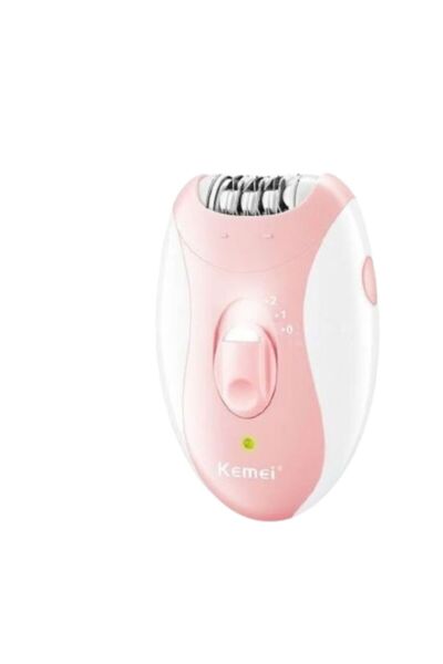 Kemei Епилатор Kemei, 2 скорости, интелигентно осветление, розов, преносим
