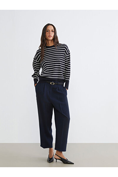 LC Waikiki Rmz Gi̇yi̇m Farkiyla Belted Waist Carrot Planting Women's Trousers