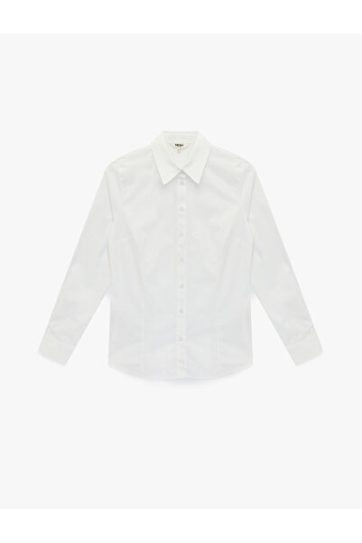 Koton Slim Fit Long Sleeve Cotton Shirt