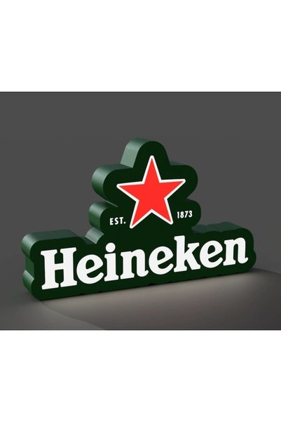 OEM Cutie luminoasă LED 3D cu logo Heineken