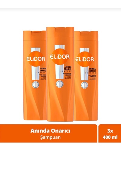 Anka Ticaret Instant Repair Shampoo Hair Restored in One Use 3Pcs 400ml Shampoo
