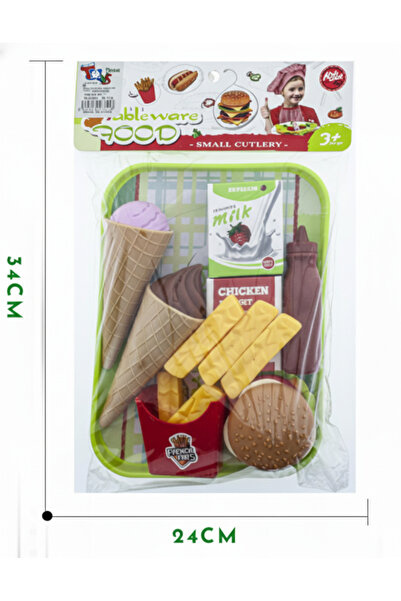 Generic Fast food restaurant play set (burger and hot dog) for kids