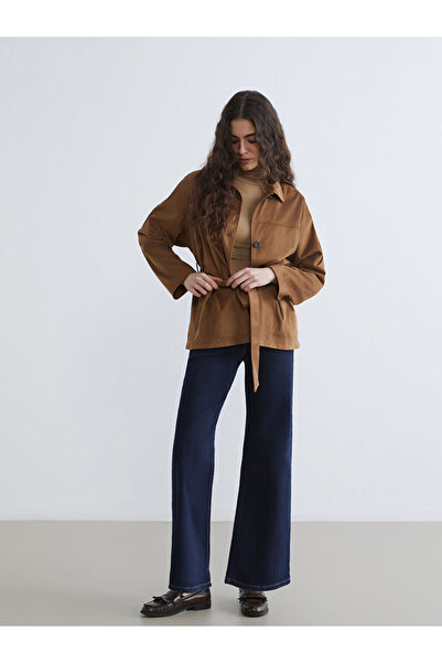 LC Waikiki RMZ GİYİM FARKIYA بنطلون جينز نسائي عالي الخصر واسع الساق