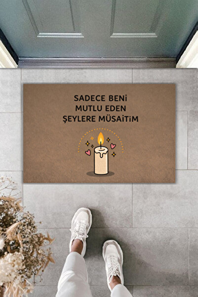 Rugmood Modern Digital Print Doormat - I Only Do Things That Make Me Happy - ...