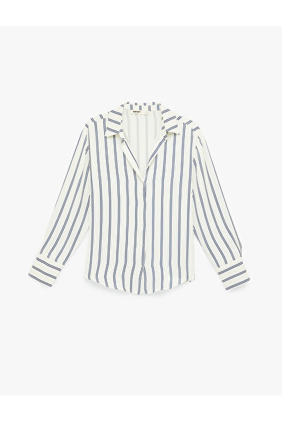 Koton Comfortable Fit Long Sleeve Viscose Shirt