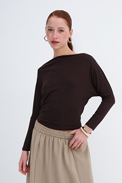 Addax Boat Neck Blouse B1424