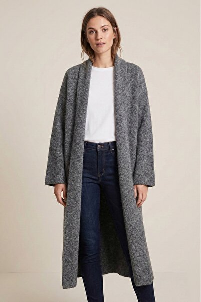 WAS Long Knitwear Wool Cardigan