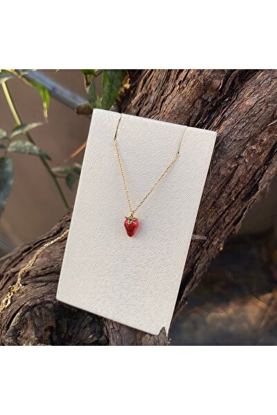 DİLEK KUYUMCULUK Altın çilek kolye