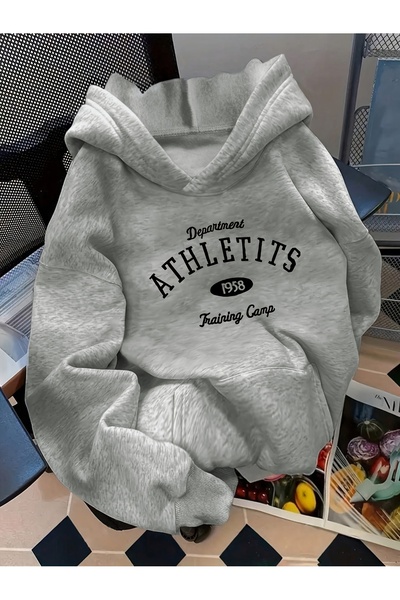 Deocept Mix unisex cu imprimeu supradimensionat cu glugă cu imprimeu Swea tricou