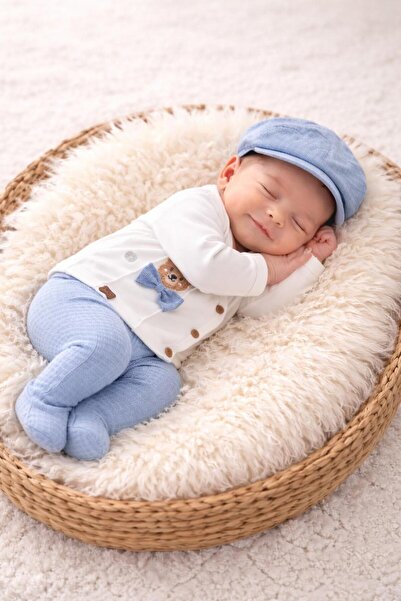 BYS BABY FASHION طقم خروج من المستشفى للأطفال حديثي الولادة من القطن بنسبة 10...