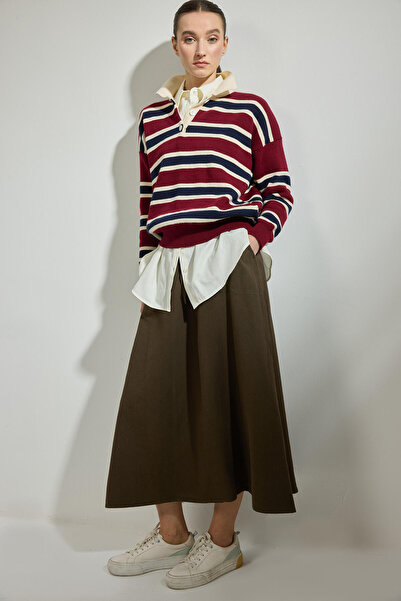 Touché Privé Elastic Waist Pocketed Skirt