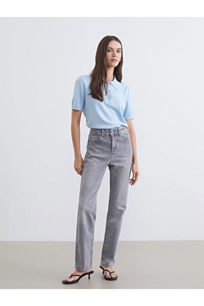 LC Waikiki Rmz Gi̇yi̇m Farkiyla Mom Fit Women's Jean Pants