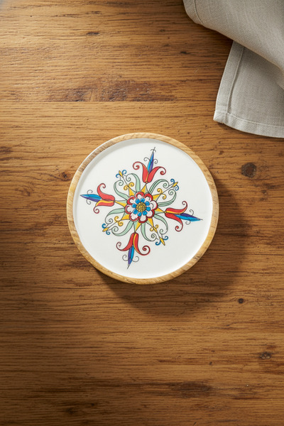 Bambum Gura Round Tray Tulip Small