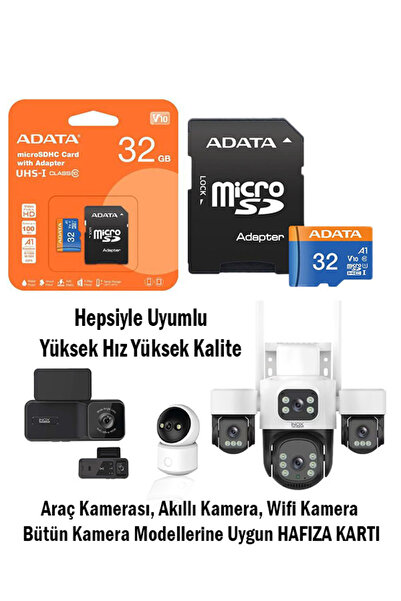 Sirtek Teknoloji Adata 32 Gb Hafıza Kartı 100Mb/s Wifi Kamera hafıza Kartı Ka...