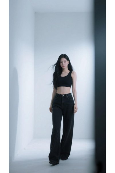 sion jeans Women's High Waist Black Jean Jeans Palazzo Pants