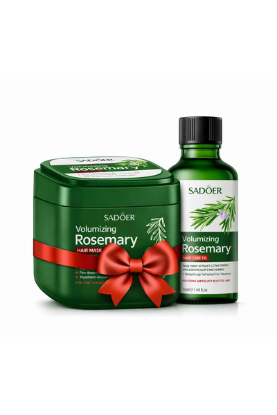 SADOER Pachet Tratament Rozmarin – Mască + Ulei pentru Reparare & Strălucire