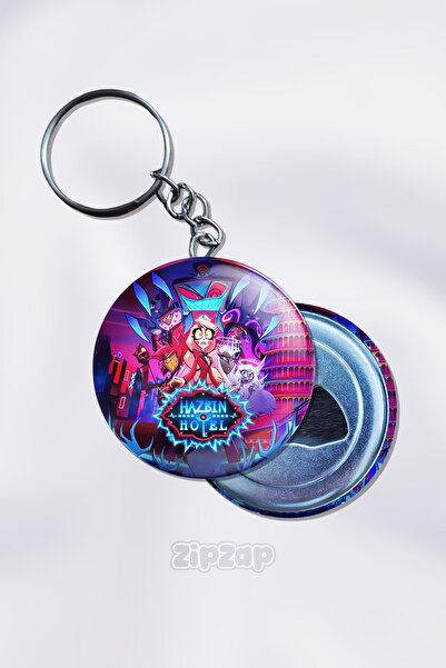 ZipZap سلسلة مفاتيح زخرفية لشخصيات أنمي هازبين هوتيل (قطعة واحدة)