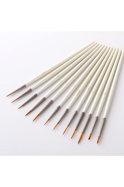 Store Detail Brush Set Miniature Nylon Hair Brushes for Fine Detailing Acryli...