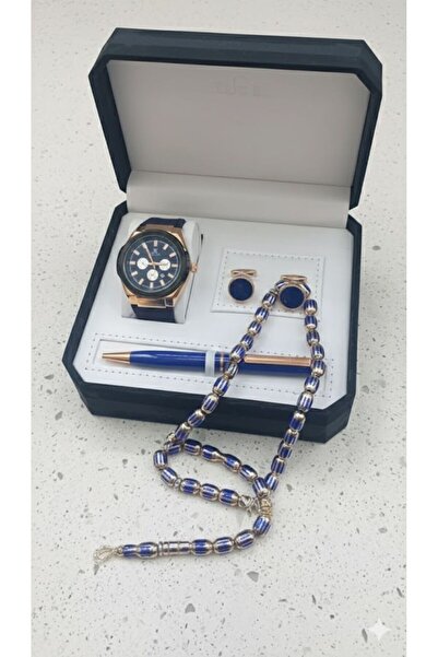 Boutique Luxury men's gift set in royal blue and rose gold