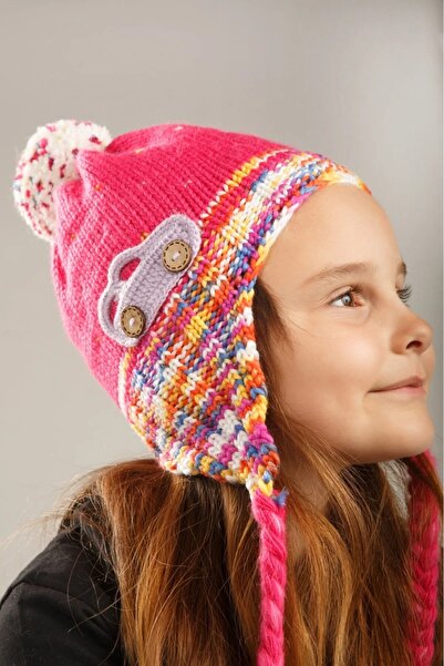 nacar çarşı Căciulă tricotată de iarnă pentru fete – Protecție pentru urechi,...