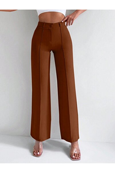 DUUE FASHİON Γυναικείο κλασικό υφασμάτινο παντελόνι για καθημερινή χρήση