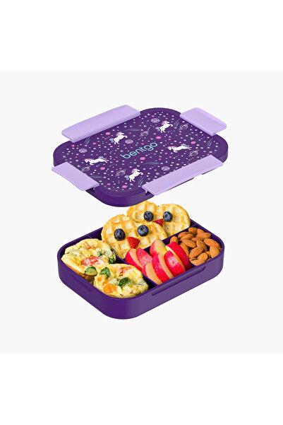 Bentgo Kids Unicorn Print 4-Compartment Lunch Box