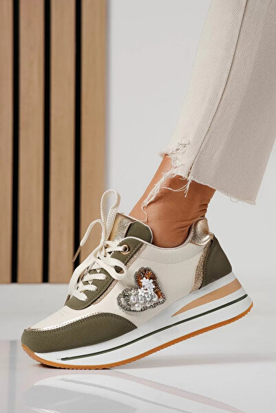 Zaira Adidasi dama verzi din piele ecologica Kayla #24141 - 41