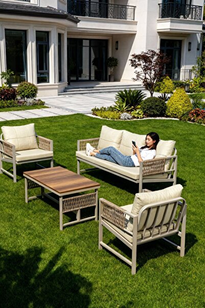 Seçkin Home Vega metal takım 3+1+1+masa