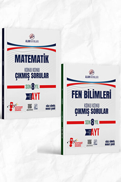 Alan Yayınları AYT Matematik Fen Bilimleri Konu Konu Çıkmış Sorular Son 8 Yıl...