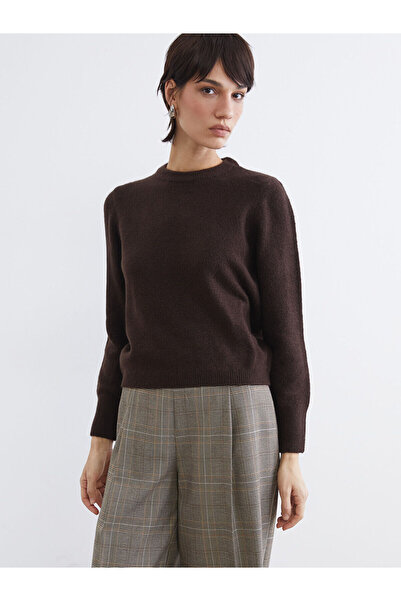 LC Waikiki Create Your Style with Uzg Store Brown Crew Neck Women's Knitwear ...