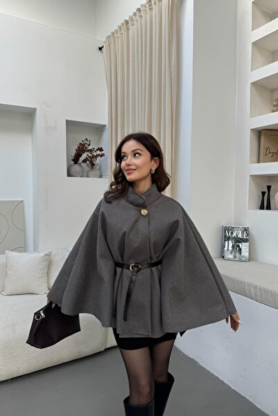 mylove Kaşe Butterfly Poncho Mink