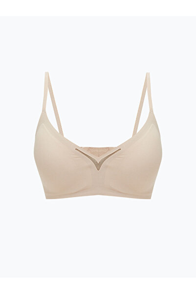 LC Waikiki Ozmarka New Season Underwire-Free Non-Padded Flat Triangle Bra