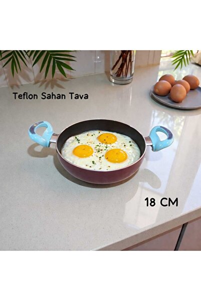 ÇEÇEN HOME (1 Piece) Teflon Pan Egg Pan Double Handle Frying Pan Frying Pan 1...
