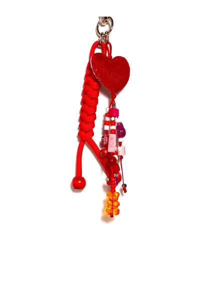 She Sells Valentine's Day Special Heart-Shaped Jelly Love Charm – Handmade Bag Ornament Keychain