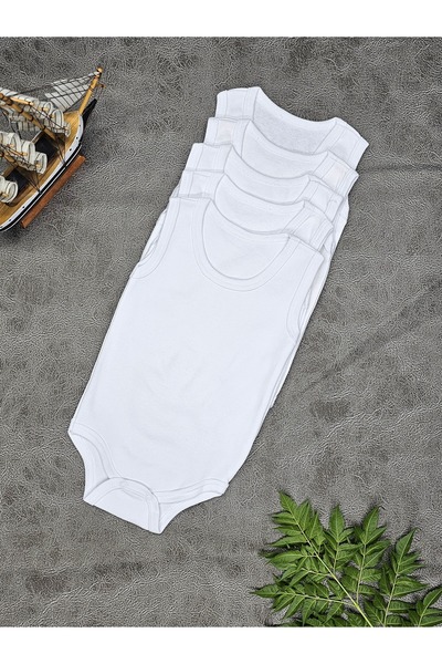 Genel Markalar 5'li Pamuklu Çıtçıtlı Bebek Body Zıbın Atlet Ekonomik Kız - Erkek