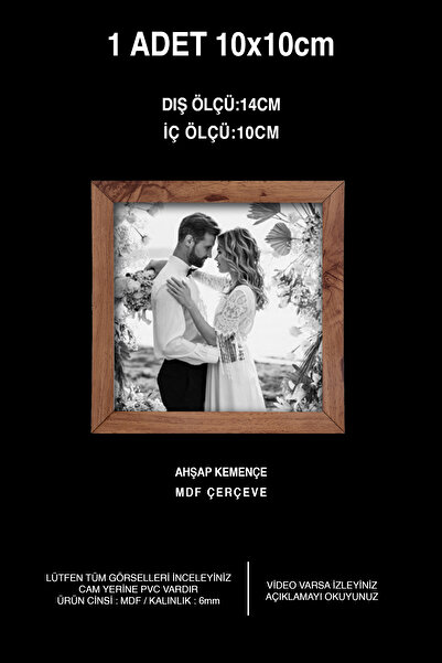 yhfoto 1 Piece 10X10 Frame - Mdf Square Frame - Photo Frame