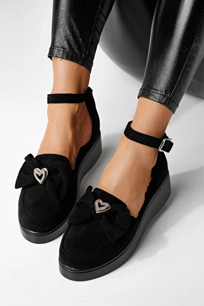 Zaira Pantofi casual dama negri din piele ecologica intoarsa Felicia #24102 - 40