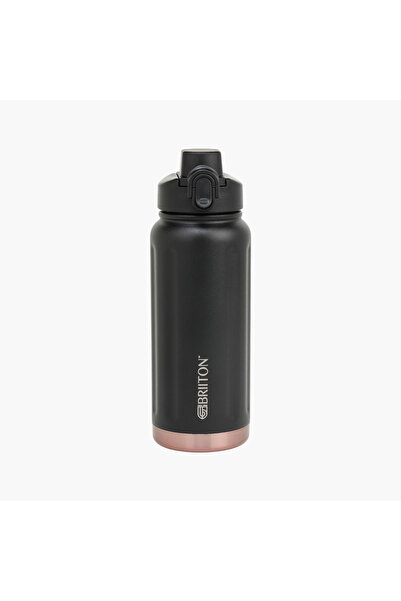 briiton Logo Print Insulated Stainless Steel Water Bottle - 750 ml