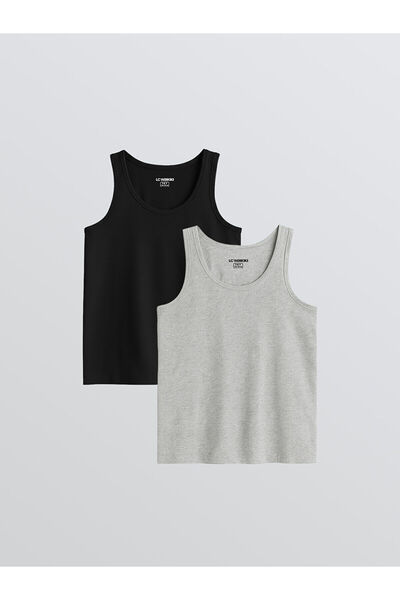 LC Waikiki Vizyon New Season Crew Neck Boys' Undershirt 2-Pack