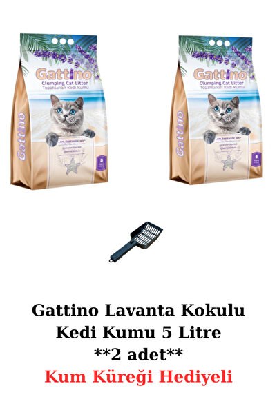 chittoshop Gattino Lavanta Kokulu Topaklanan Kedi Kumu – 5 Litre ** 2 Adet