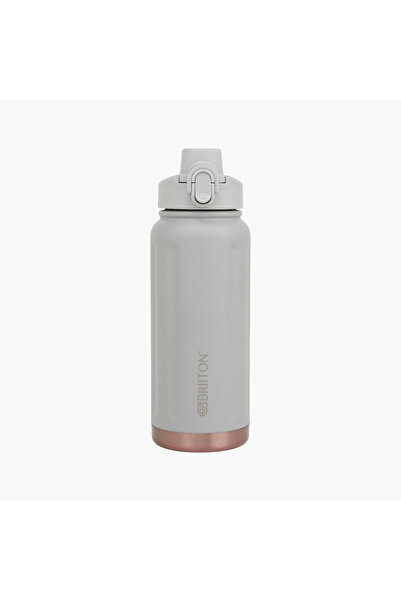 briiton Logo Print Insulated Stainless Steel Water Bottle - 750 ml