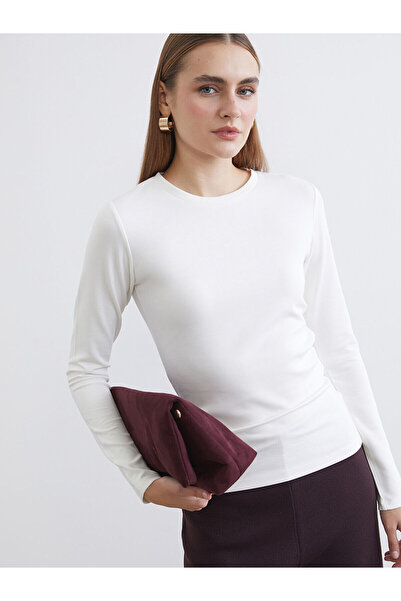 LC Waikiki Ecru Crew Neck Women's Body