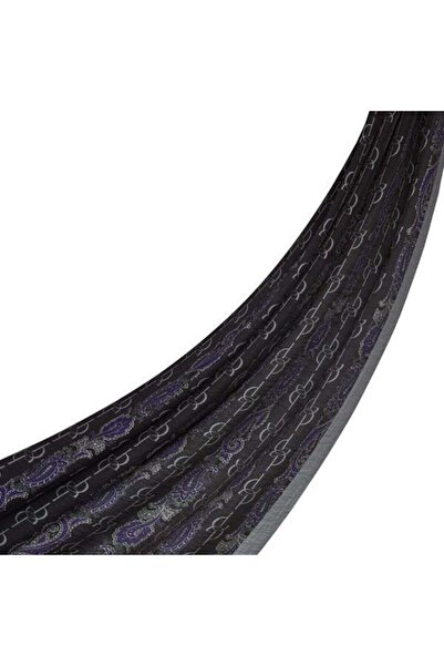 ipekevi Şal Tensoft cu model - Model Monogram - Gri Mov