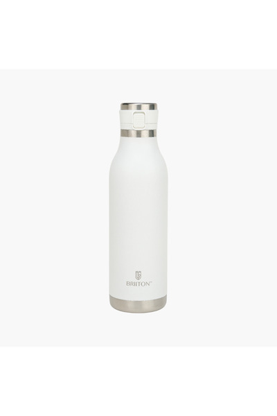 briiton Logo Print Insulated Stainless Steel Water Bottle - 750 ml