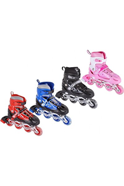 yıldızsport Çocuk Paten Yarı Profesyonel, Ayarlanabilir Pu Tekerlek Pembe Mav...