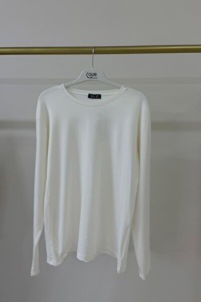 Hazamoda Εσώρουχα με μακριά μανίκια από χτενισμένο βαμβάκι Λευκό