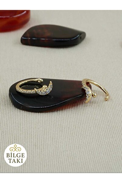 Bilge Takı Vip Compression Zircon Stone Xuping Earrings, Stainless, Does Not ...