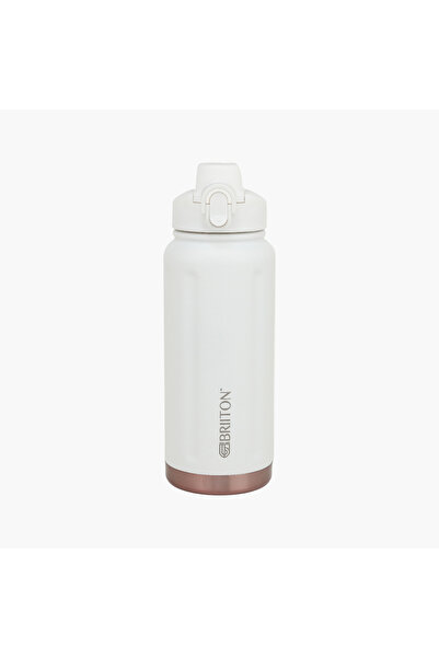 briiton Logo Print Insulated Stainless Steel Water Bottle - 750 ml