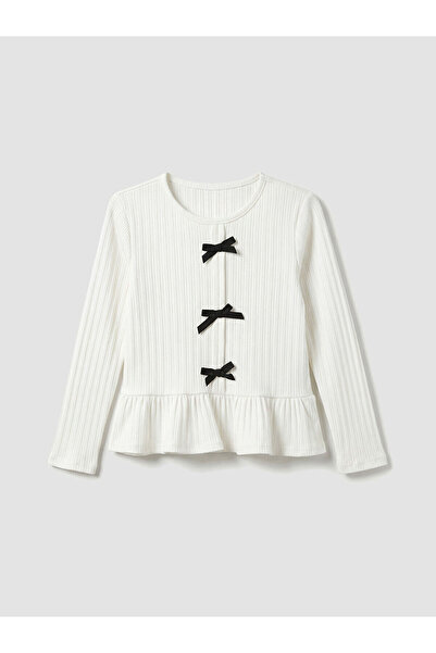 LC Waikiki Özmarka Нова колекция велосипедна блуза с панделка за момичета