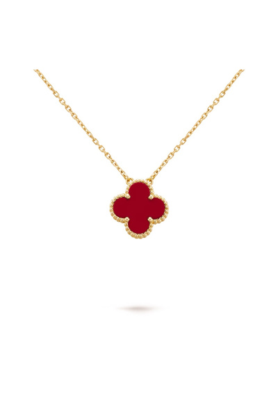 ElectraStore Red Flower Necklace